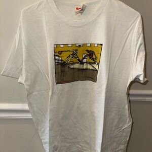 Nike White Basketball Graphic Men's Tee
